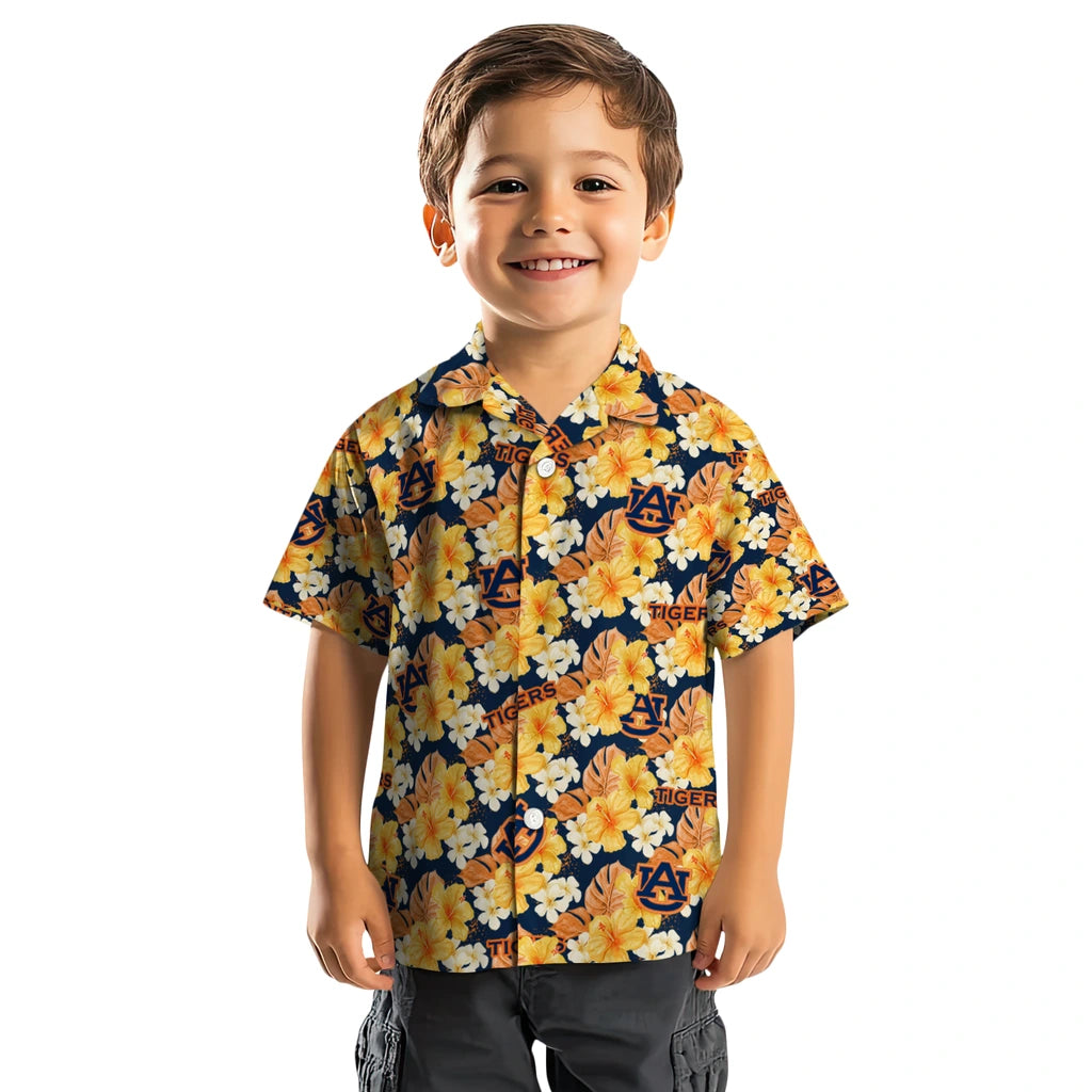 Auburn Tigers Hawaiian Shirt - Hibiscus Tropics | Moonbestprint