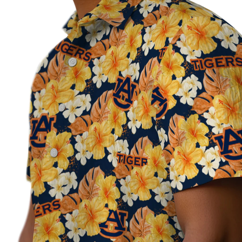 Auburn Tigers Hawaiian Shirt - Hibiscus Tropics | Moonbestprint