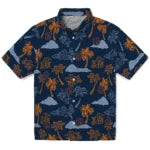 Auburn Tigers Hawaiian Shirt - Palm And Clouds | Moonbestprint
