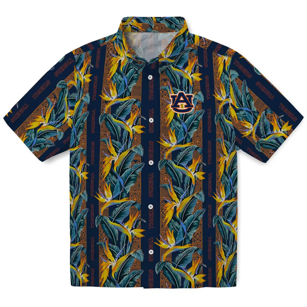 Auburn Tigers Hawaiian Shirt - Paradise Vines | Moonbestprint