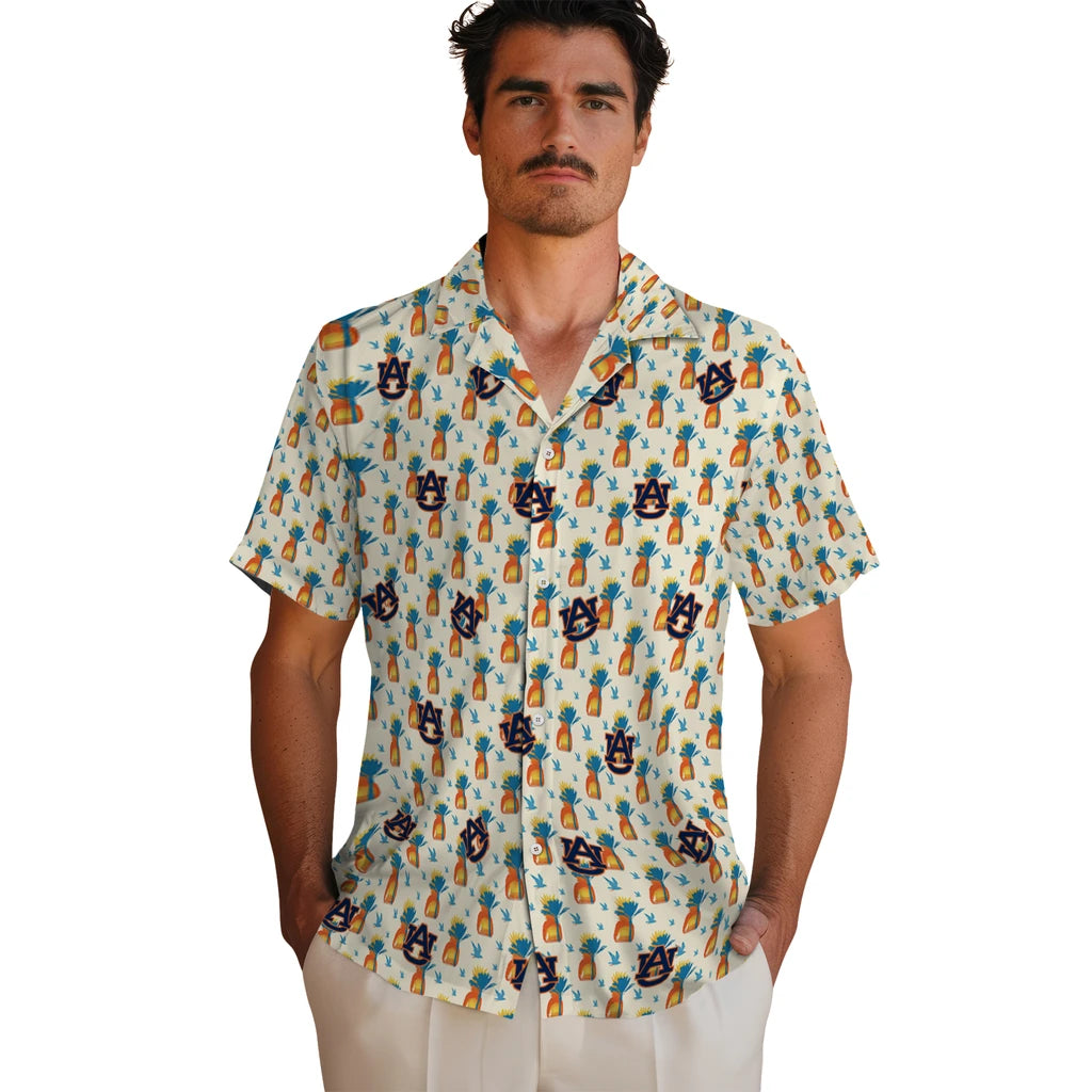 Auburn Tigers Hawaiian Shirt - Pineapple Delight | Moonbestprint
