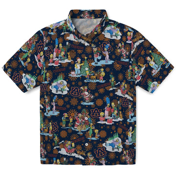 Auburn Tigers Hawaiian Shirt - Simpsons Christmas | Moonbestprint