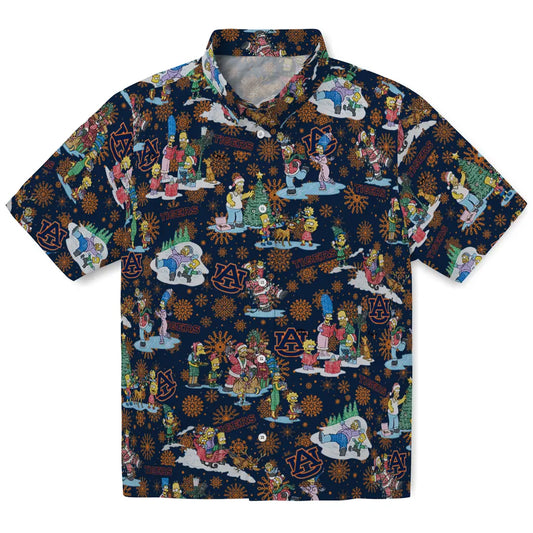 Auburn Tigers Hawaiian Shirt - Simpsons Christmas | Moonbestprint