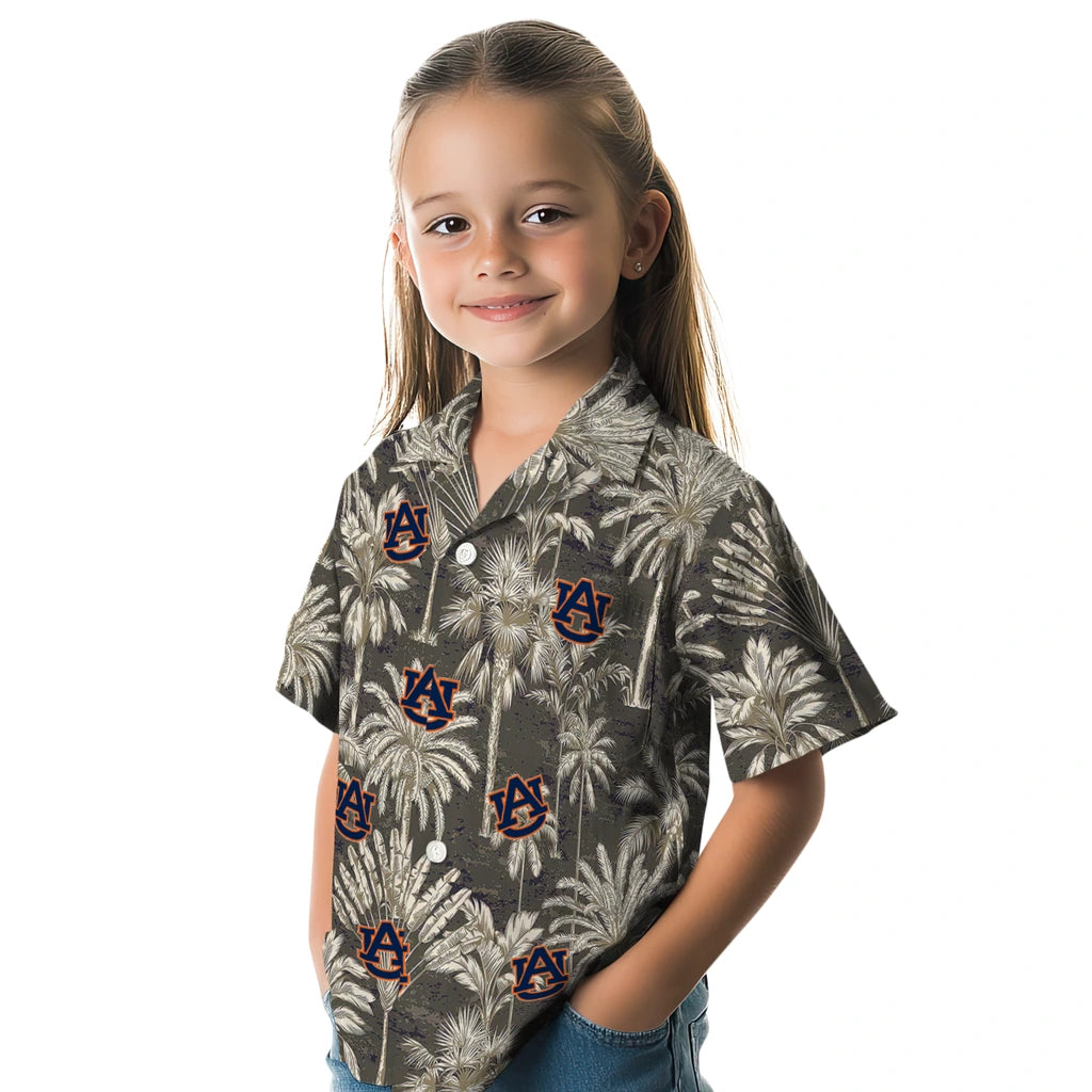 Auburn Tigers Hawaiian Shirt - Vintage Palm Tree | Moonbestprint
