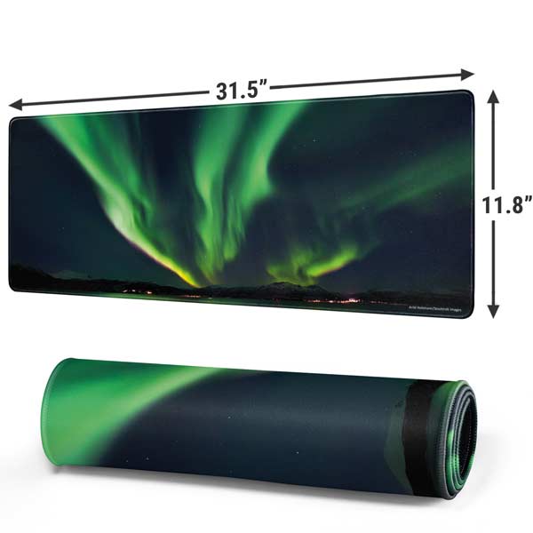 StockTrek Aurora Borealis Over Tjeldsundet in Norway Gaming Mouse Pad Moonbestprint