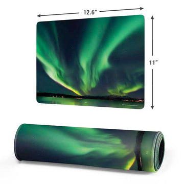 StockTrek Aurora Borealis Over Tjeldsundet in Norway Gaming Mouse Pad Moonbestprint