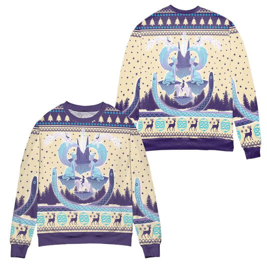 Auryn The Neverending Story Pine Tree Pattern Ugly Christmas Sweater ? Usalast