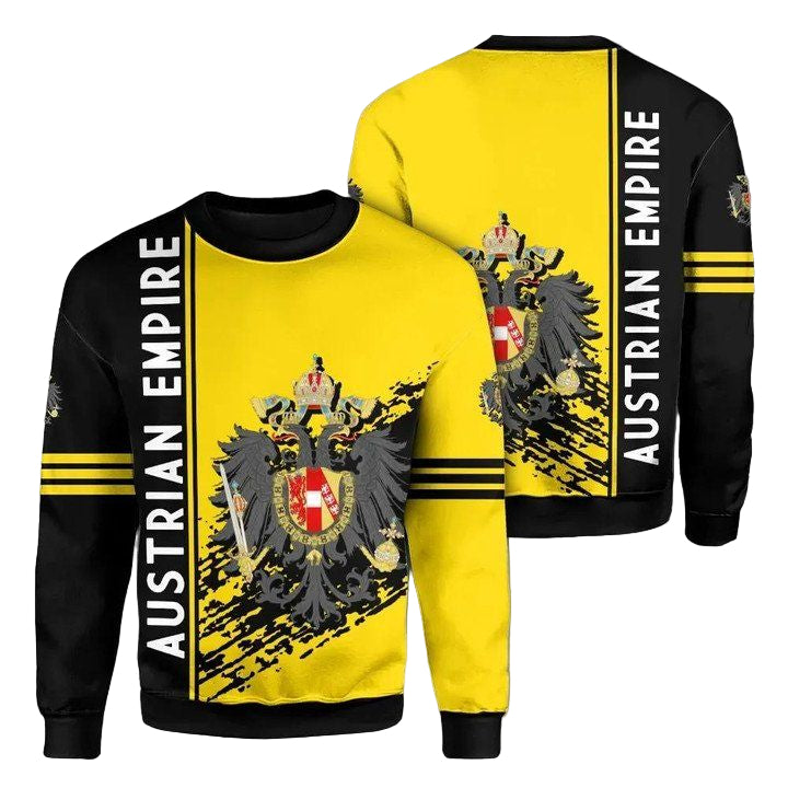 Austrian Empire Coat Of Arms Sweater Quarter Style J7 ? Usalast