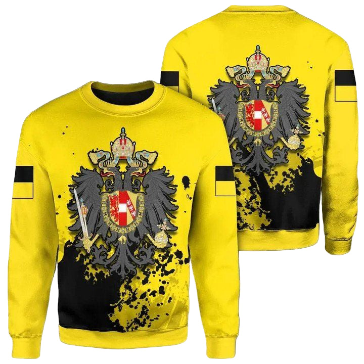 Austrian Empire Coat Of Arms Sweater Spaint Style J8W ? Usalast