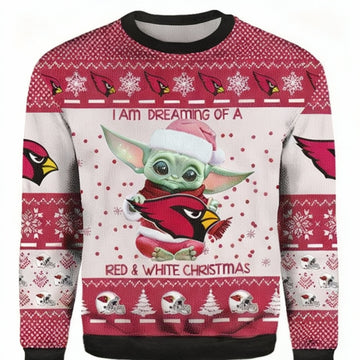 Baby Yoda Arizona Cardinals Ugly 3D Christmas Sweater ? Usalast