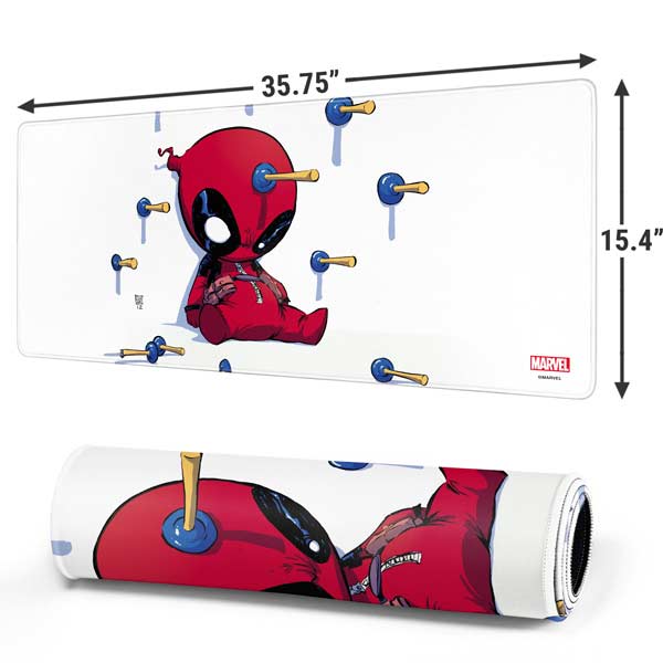 Marvel Deadpool Babypool Playing Gaming Mouse Pad Moonbestprint