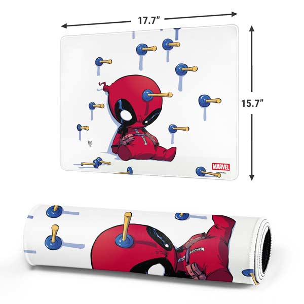 Marvel Deadpool Babypool Playing Gaming Mouse Pad Moonbestprint