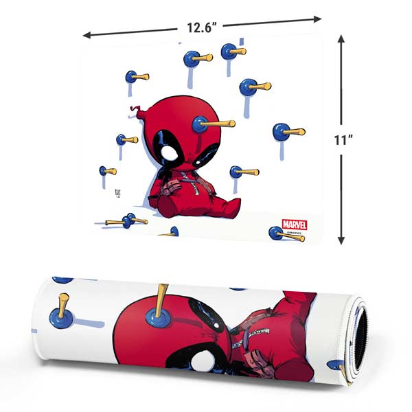Marvel Deadpool Babypool Playing Gaming Mouse Pad Moonbestprint
