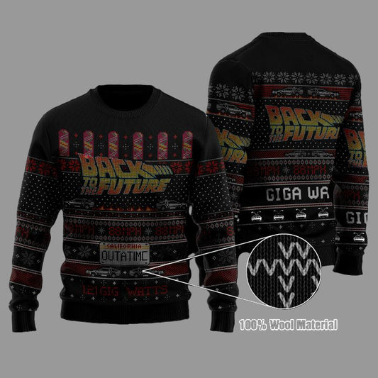 Back To The Future 121 Gigawatts Christmas Sweater ? Usalast