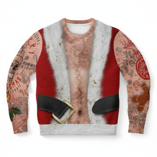 Bad Santa Xmas Funny Caucasian Santa Gag For Naughty 3d Ugly Christmas Sweater ? Usalast