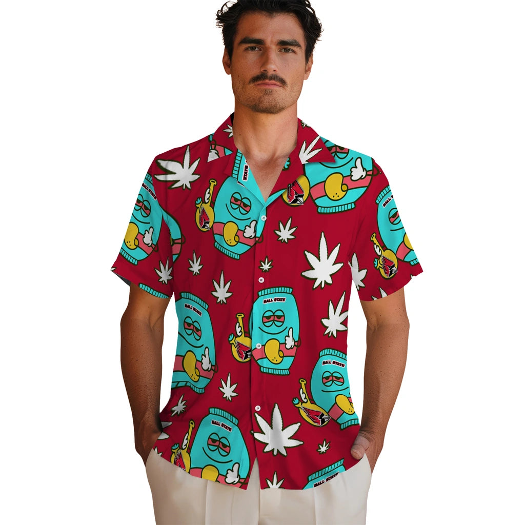 Ball State Cardinals Hawaiian Shirt - Chill Vibe | Moonbestprint