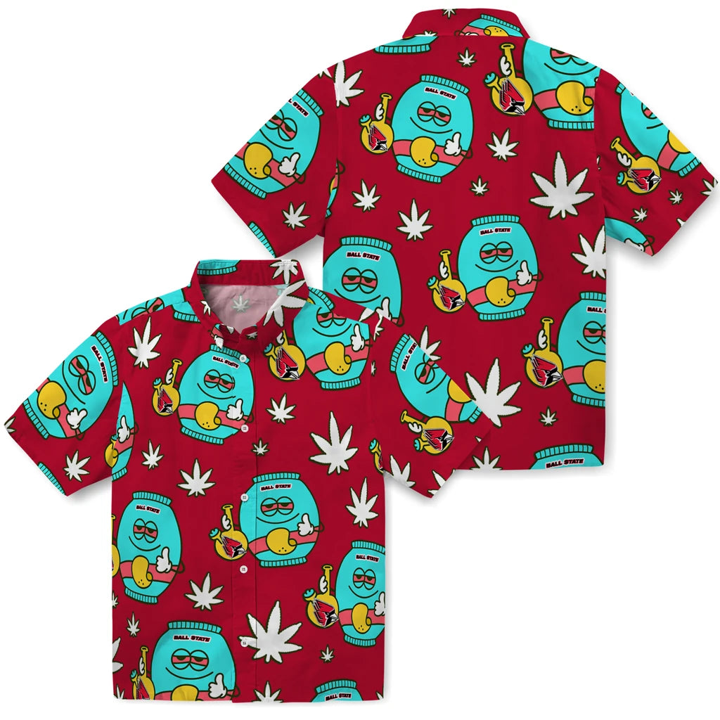 Ball State Cardinals Hawaiian Shirt - Chill Vibe | Moonbestprint