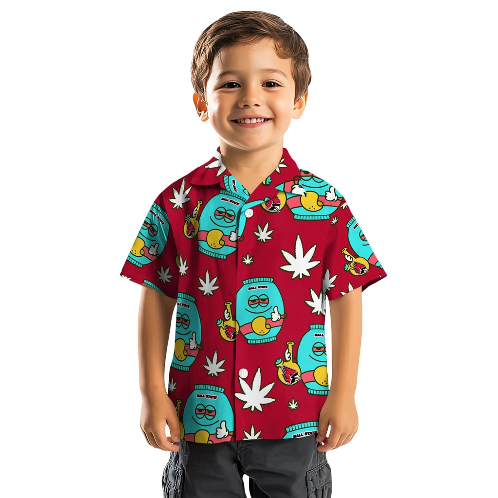 Ball State Cardinals Hawaiian Shirt - Chill Vibe | Moonbestprint