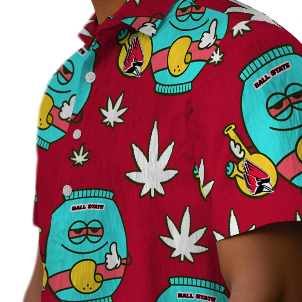Ball State Cardinals Hawaiian Shirt - Chill Vibe | Moonbestprint