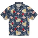 Ball State Cardinals Hawaiian Shirt - Flamingo Hibiscus | Moonbestprint
