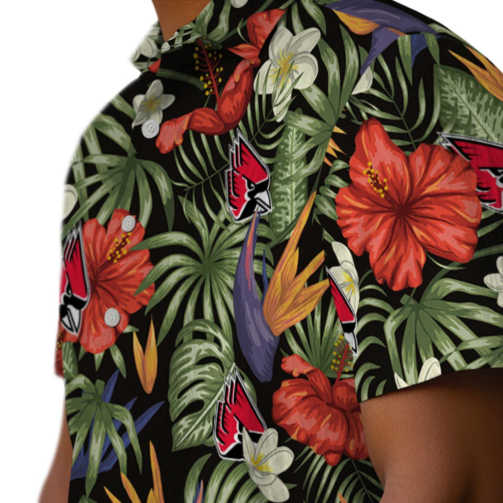Ball State Cardinals Hawaiian Shirt - Hawaii Floral Hibiscus | Moonbestprint