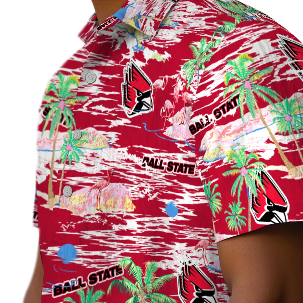 Ball State Cardinals Hawaiian Shirt - Hawaii Island | Moonbestprint