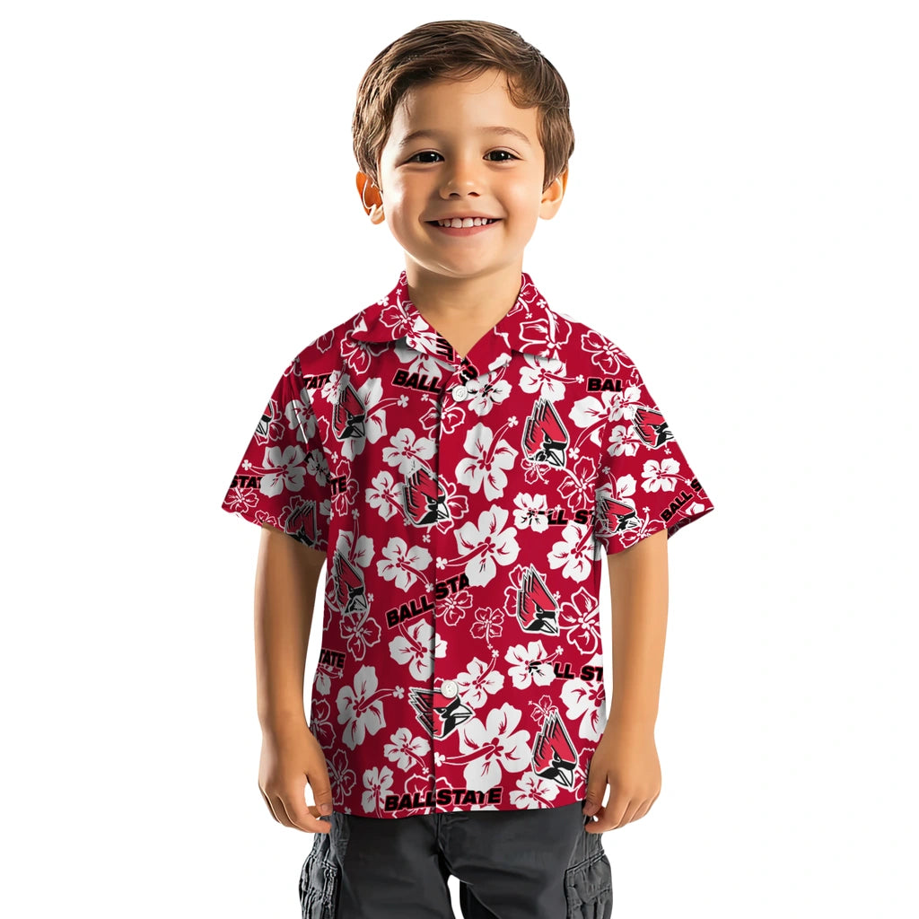 Ball State Cardinals Hibiscus Bloom Hawaiian Shirt – Moonbestprint