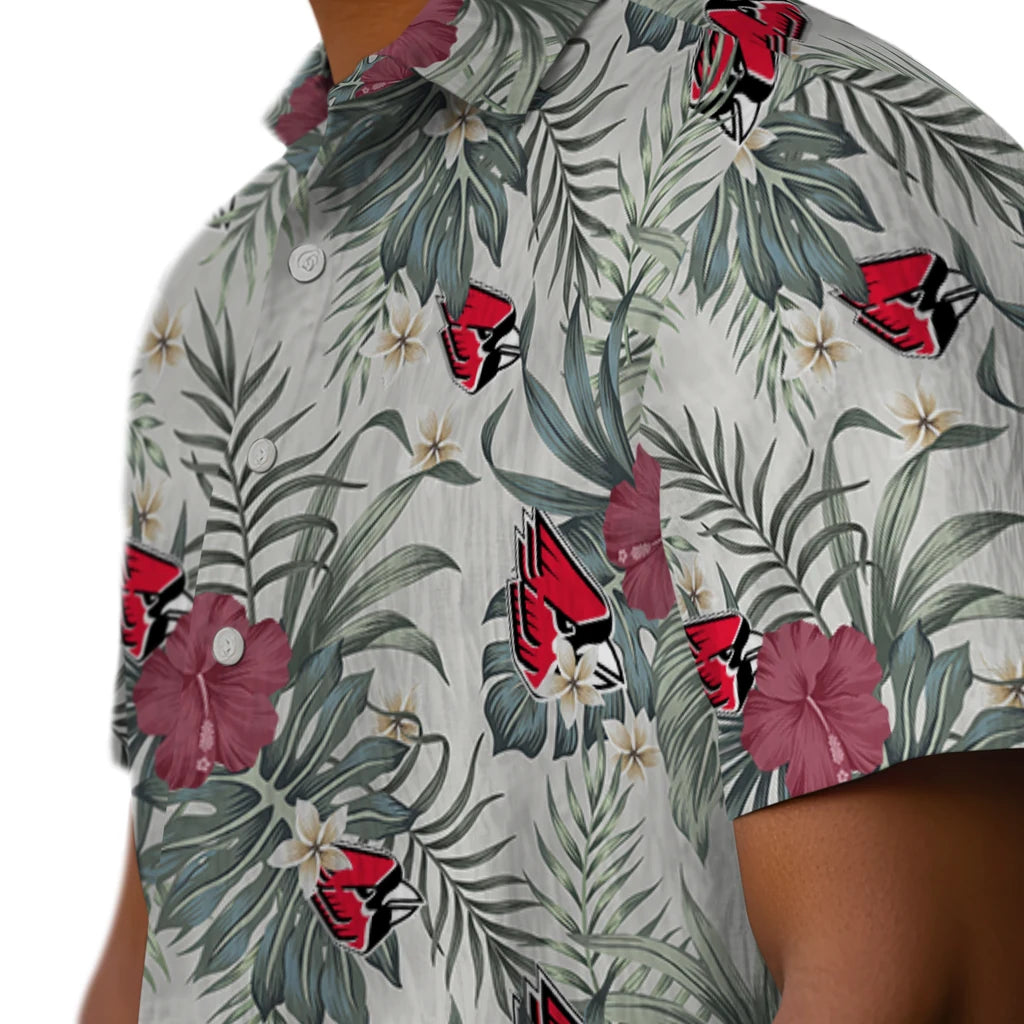 Ball State Cardinals Hawaiian Shirt - Hibiscus Designs | Moonbestprint