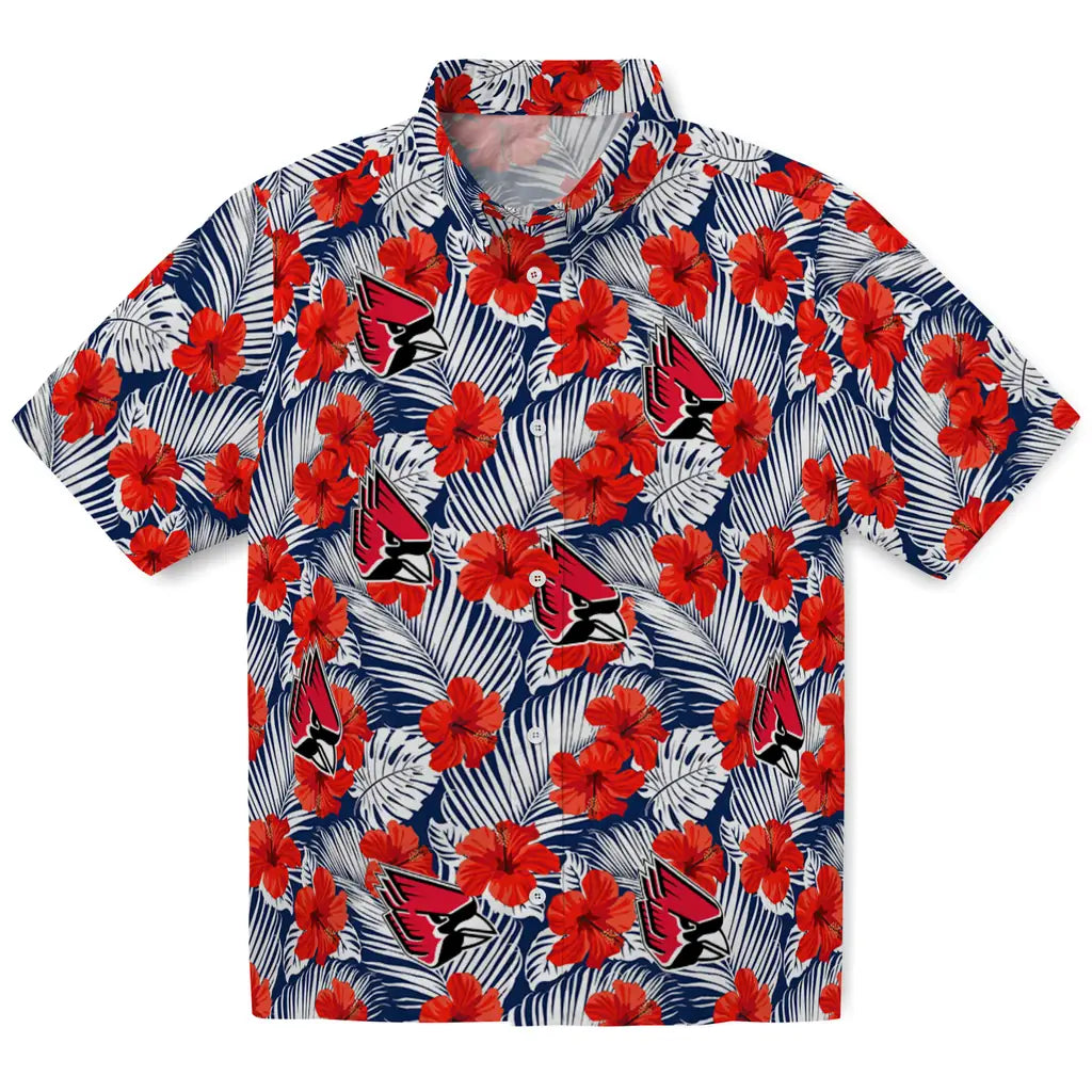 Ball State Cardinals Hawaiian Shirt - Hibiscus Fiesta | Moonbestprint