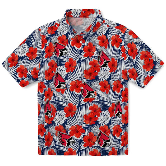 Ball State Cardinals Hawaiian Shirt - Hibiscus Fiesta | Moonbestprint