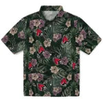 Ball State Cardinals Hawaiian Shirt - Hibiscus Leaves Pattern | Moonbestprint