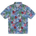 Ball State Cardinals Hawaiian Shirt - Pineapple Bouquet | Moonbestprint