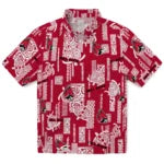 Ball State Cardinals Hawaiian Shirt - Turtle Lines | Moonbestprint