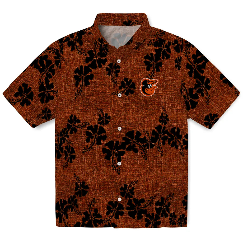 Baltimore Orioles Hawaiian Shirt - 50th State Flower | Moonbestprint