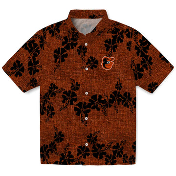 Baltimore Orioles Hawaiian Shirt - 50th State Flower | Moonbestprint