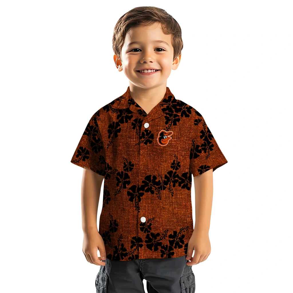 Baltimore Orioles Hawaiian Shirt - 50th State Flower | Moonbestprint