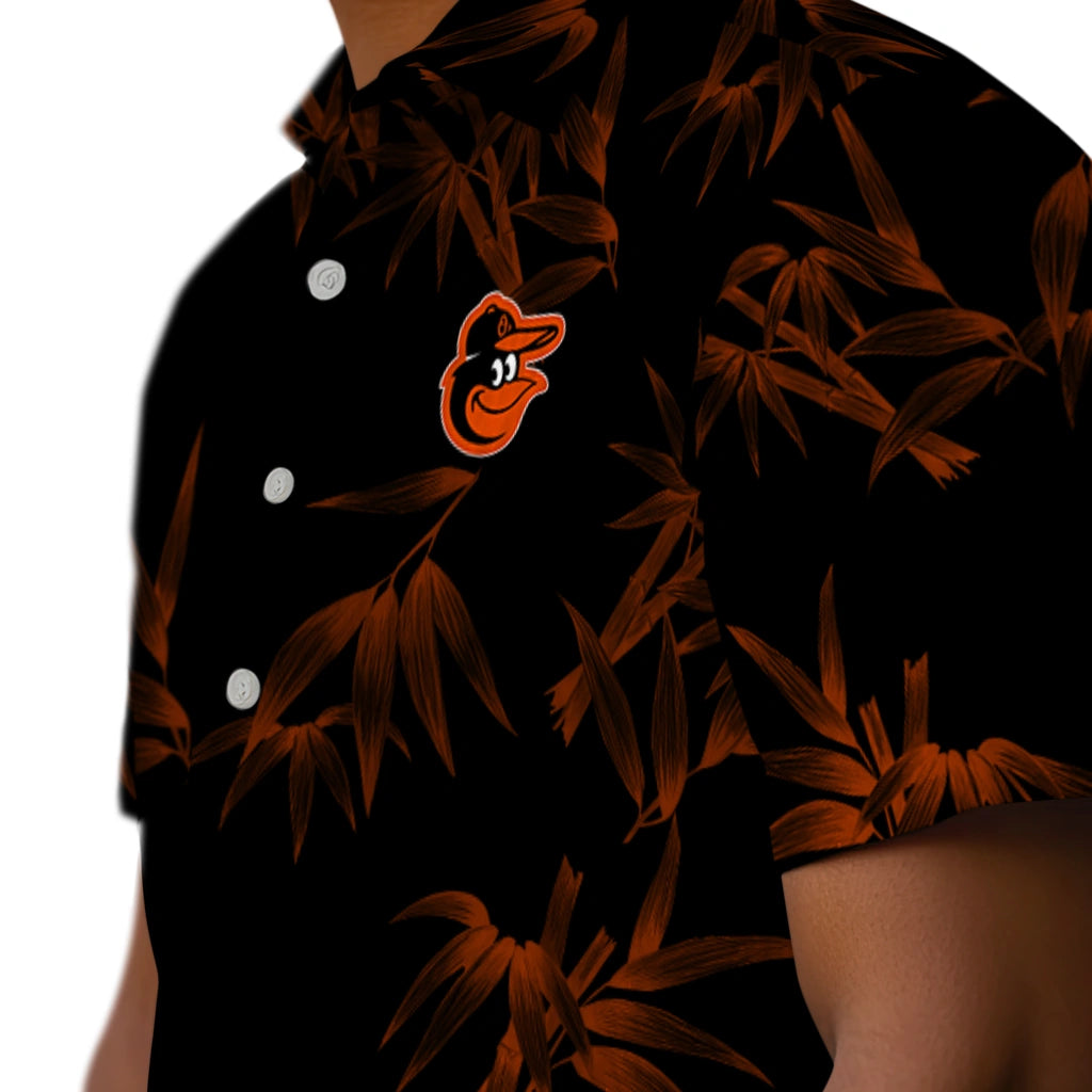 Baltimore Orioles Hawaiian Shirt - Bamboo Branches | Moonbestprint