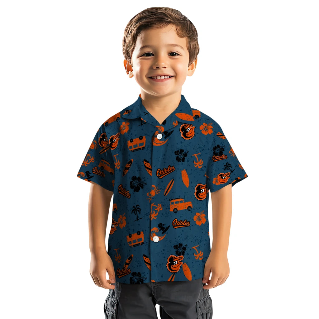 Baltimore Orioles Hawaiian Shirt - Beach Vibe | Moonbestprint