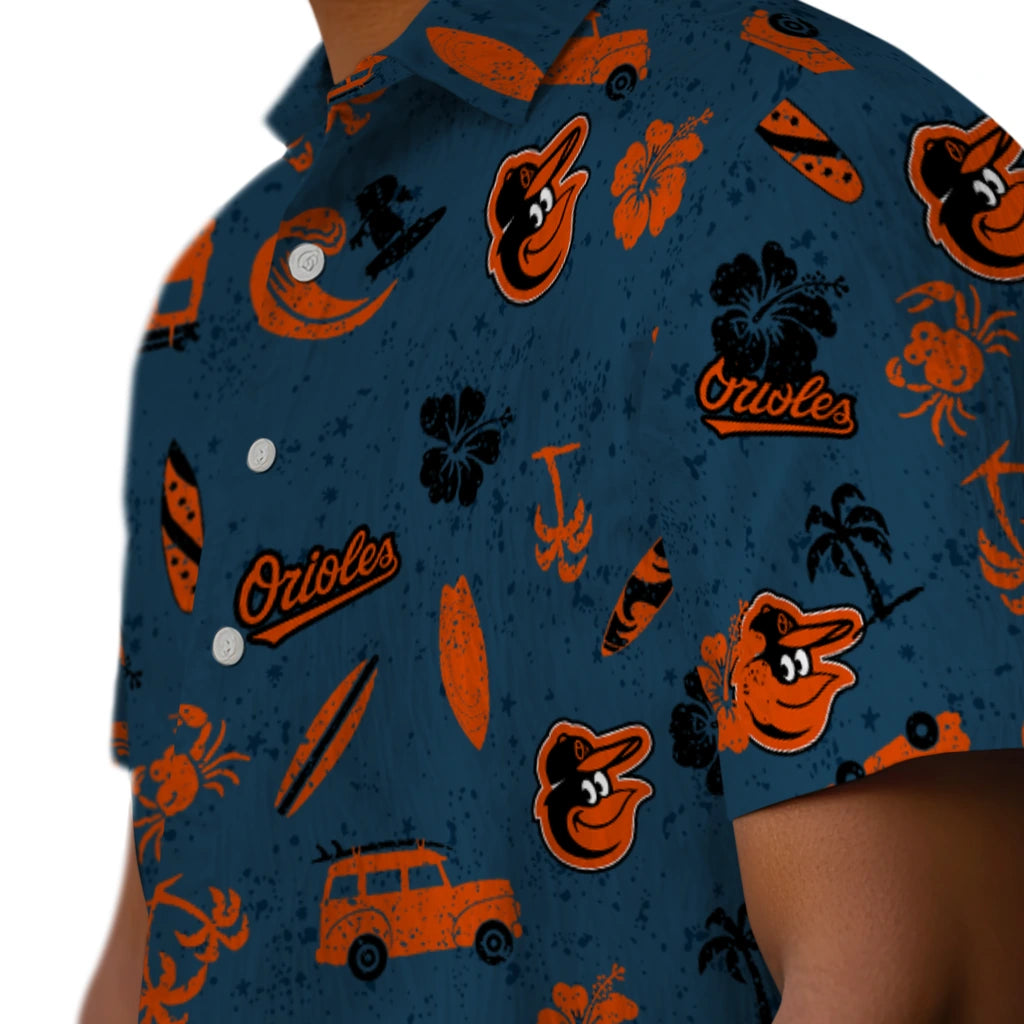 Baltimore Orioles Hawaiian Shirt - Beach Vibe | Moonbestprint