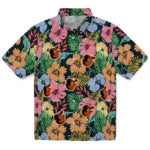Baltimore Orioles Hawaiian Shirt - Brilliant Hibiscus Garden | Moonbestprint