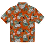 Baltimore Orioles Hawaiian Shirt - Flamingo and Hibiscus | Moonbestprint
