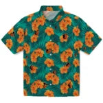 Baltimore Orioles Hawaiian Shirt - Hibiscus and Palm Leaves | Moonbestprint