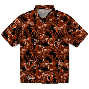 Baltimore Orioles Hawaiian Shirt - Hibiscus Exotic | Moonbestprint