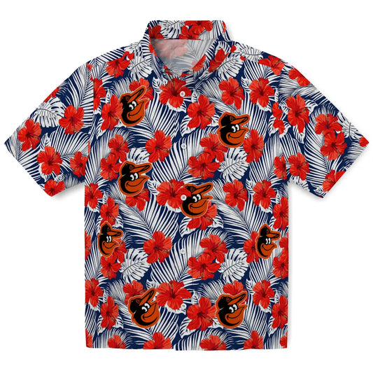 Baltimore Orioles Hawaiian Shirt - Hibiscus Fiesta | Moonbestprint