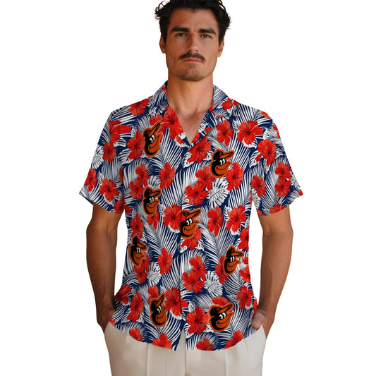 Baltimore Orioles Hawaiian Shirt - Hibiscus Fiesta | Moonbestprint