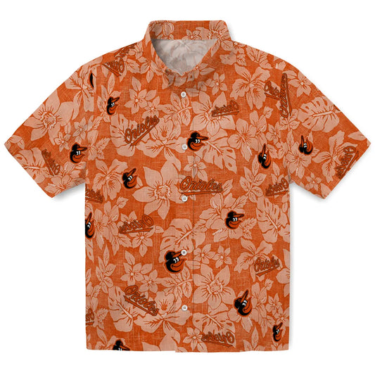 Baltimore Orioles Hawaiian Shirt - Hibiscus Oasis | Moonbestprint