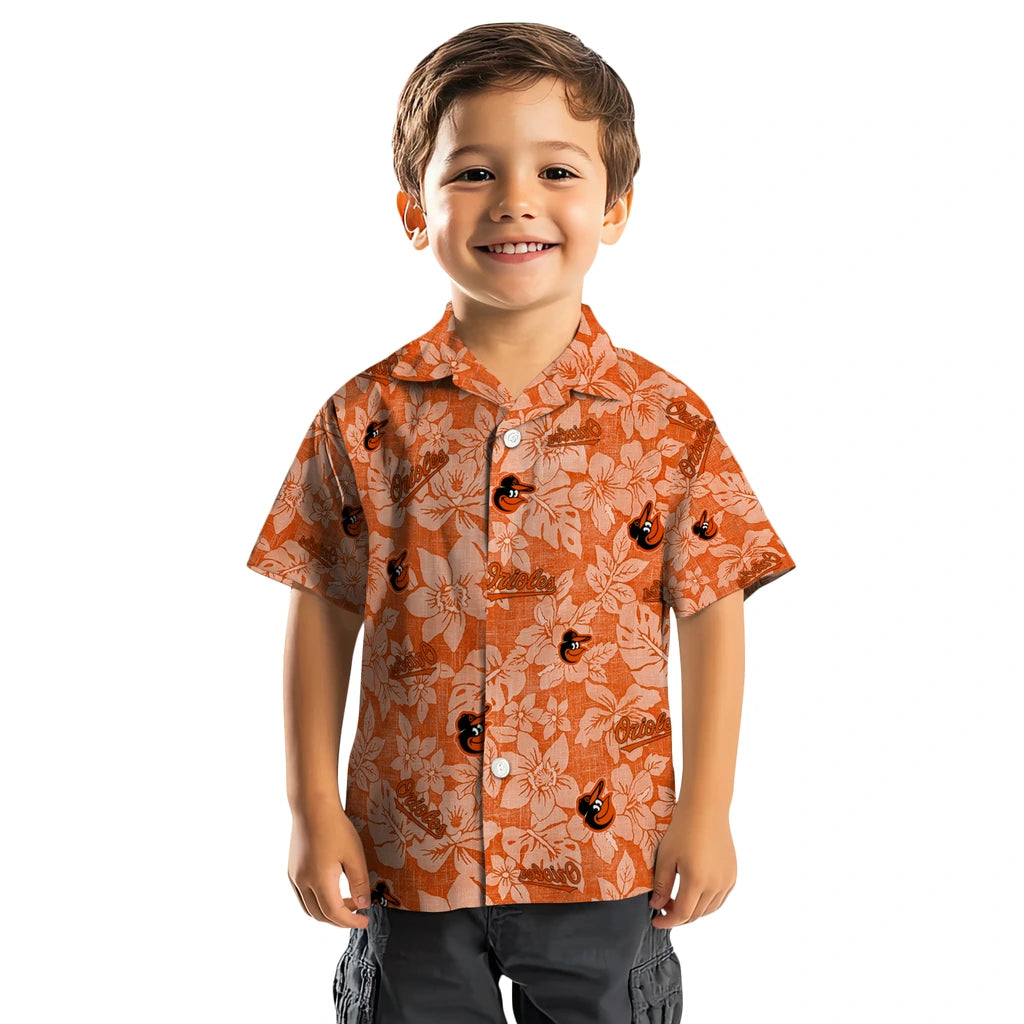 Baltimore Orioles Hawaiian Shirt - Hibiscus Oasis | Moonbestprint