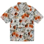 Baltimore Orioles Hawaiian Shirt - Hibiscus Seaside | Moonbestprint