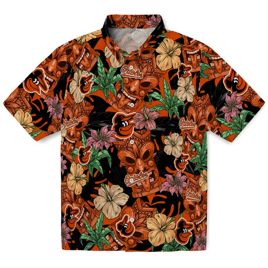 Baltimore Orioles Hawaiian Shirt - Hibiscus Tiki Jungle | Moonbestprint