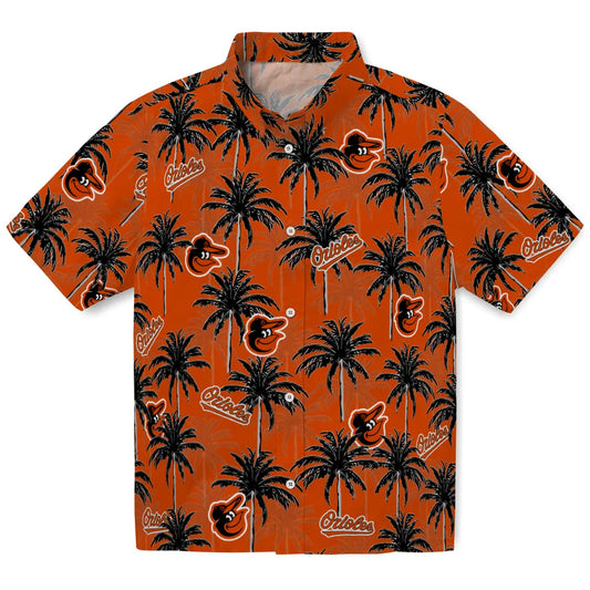 Baltimore Orioles Hawaiian Shirt - Palm Tree Motif | Moonbestprint